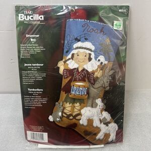 Vintage Bucilla Drummer Boy 18" Felt Stocking Craft Kit 85315 New Sealed 2006